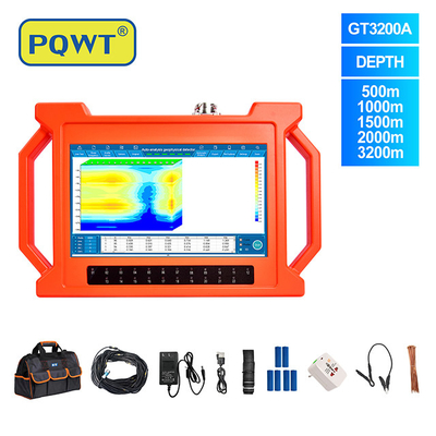 PQWT-GT3200A NUEVO Instrumento portátil de detección de aguas subterráneas de profundidad Detector de agua Aguas subterráneas