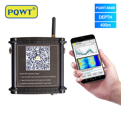 PQWT M400 Detector móvil de agua subterránea buscador subterráneo 400m detecta agua de pozo en el teléfono