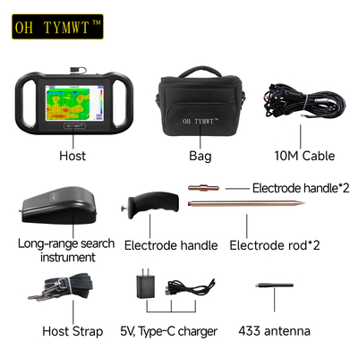 TYM RS Serie Multifuncional de búsqueda de agua encuesta geofísica detector de agua de pozo buscador subterráneo