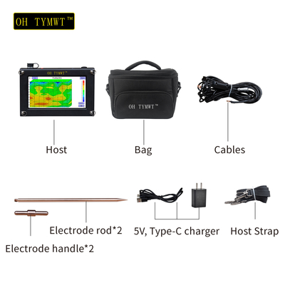 Detector de agua subterránea de la serie TYM S Equipo de encuesta geofísica de resistividad de gráficos automáticos