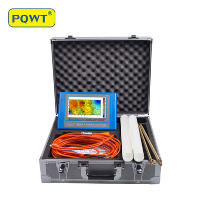 Detector de agua subterránea PQWT TC150 con pantalla táctil LCD de 150 m de profundidad