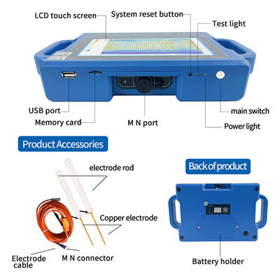 PQWT S150 Detector de agua subterránea 150m Profundidad Cartografía automática
