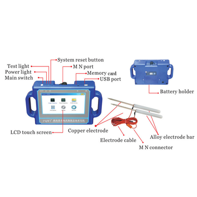Detector de agua subterránea profunda PQWT S500 de 500 m con pantalla táctil LCD