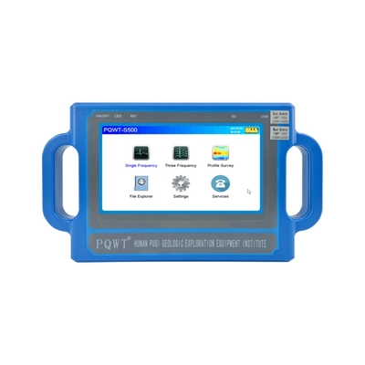 Detector de agua subterránea PQWT S500 de 500 m con pantalla táctil HD de 7 pulgadas