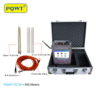 Máquina profesional de detección de agua PQWT TC700 Mapeo automático Detector de agua subterránea profunda para pozos de 600 m