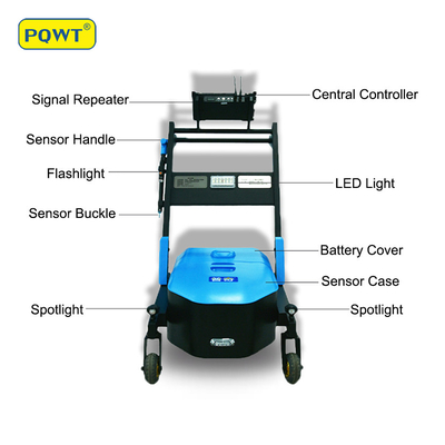 15M Smart Water Pipeline Leakage Detection Trolley 9m Profundidad PQWT LDC