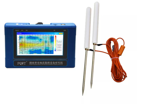 Detector geofísico del agua PQWT-TC500 500 metros de poder de 4000mAh