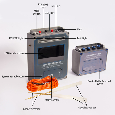 PQWT- máquina mineral subterráneo del detector del oro de WT1200 con profundidad del sensor el 1500m