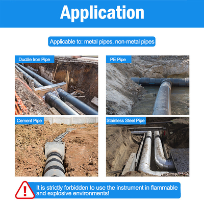 Equipo de localización plástico del tubo del metal del dispositivo de detección de escape del agua subterránea