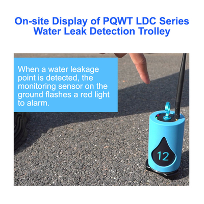 Detector de fugas de tubos de agua de ultrasonido inalámbrico PQWT LDC 5M 100m longitud