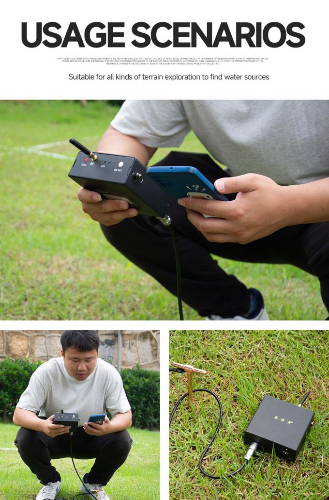 Máquina de detección de agua de pozo de cartografía automática de la serie TYM P Detector móvil de agua subterránea 5