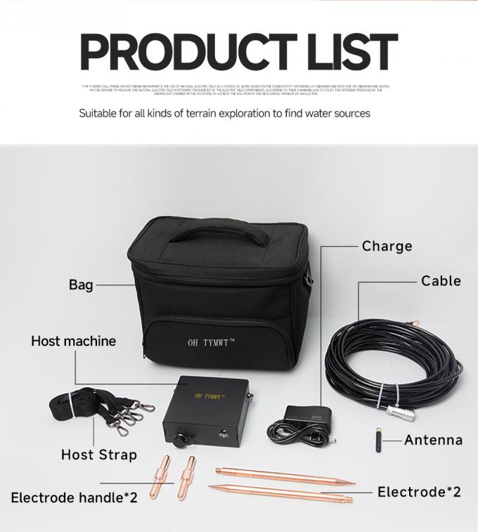 Máquina de detección de agua de pozo de cartografía automática de la serie TYM P Detector móvil de agua subterránea 6
