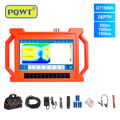 PQWT-GT1500A Análisis automático multicanal Equipo de detección de agua de largo alcance Detector de agua subterránea profunda