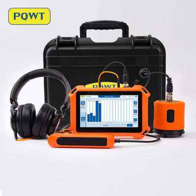 Detector de fugas PQWT-125B con reconocimiento de fugas AI y resonancia de doble membrana para una precisión de ±1m en la detección de tuberías de agua