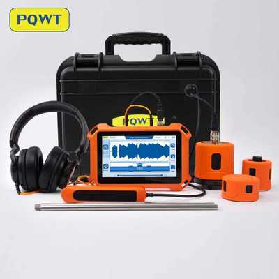 Detector de fugas PQWT-125C con análisis acústico de IA y filtrado de ruido para visualización de forma de onda en el dominio del tiempo en tuberías de agua