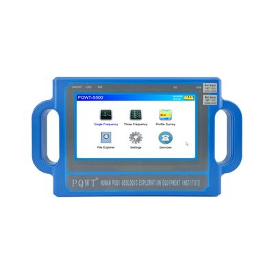 Medidor de resistividad PQWT S300 con pantalla táctil de 800x480, precisión de 0.001mV y peso de 9 kg para la detección de aguas subterráneas