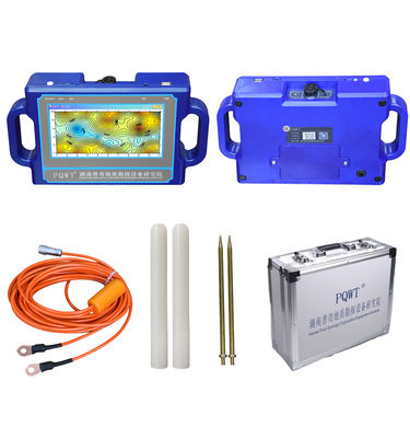 Detector de agua PQWT S500 con 92% de precisión 8 canales y batería de litio recargable para la detección de aguas subterráneas